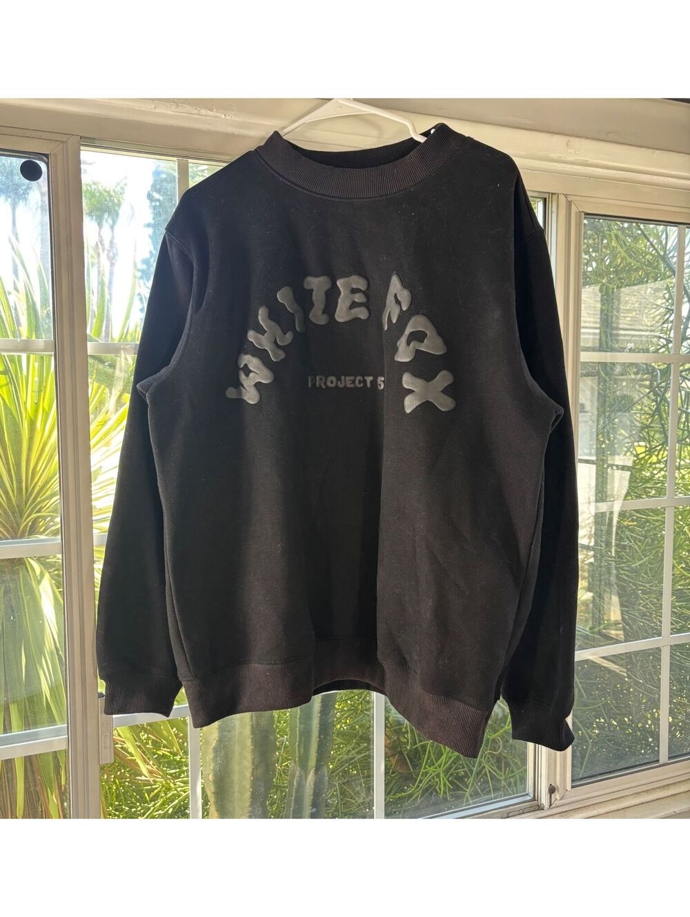 Black White Fox Project 5 sweatshirt
